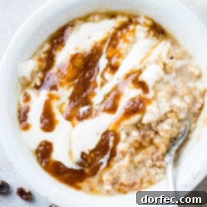 Lightened Up Cinnamon Roll Oatmeal