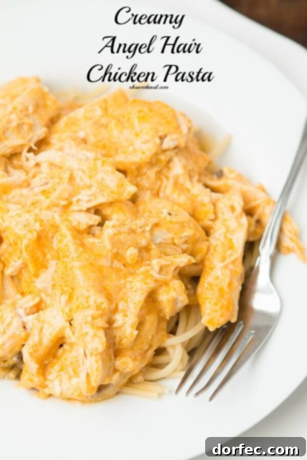 Easy and a total crowd pleaser, angel hair chicken pasta ohsweetbasil.com