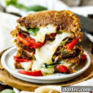 A visual representation of Havarti Tomato Basil Grilled Cheese