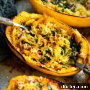 Delicious Brown Butter Spaghetti Squash with Sausage and Kale