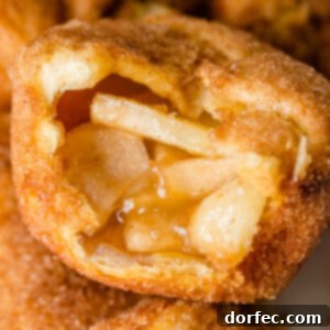 A close-up of an apple pie empty tomb roll, featured in the recipe card.
