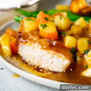 A delicious apple chutney pork chop recipe image