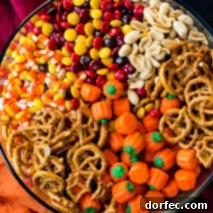 Delicious 5-Minute Halloween Snack Mix in a bowl