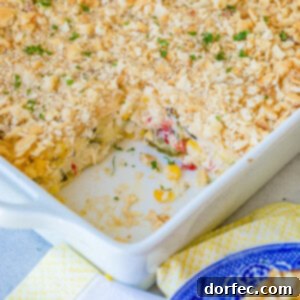 Cheesy Zucchini Corn Casserole