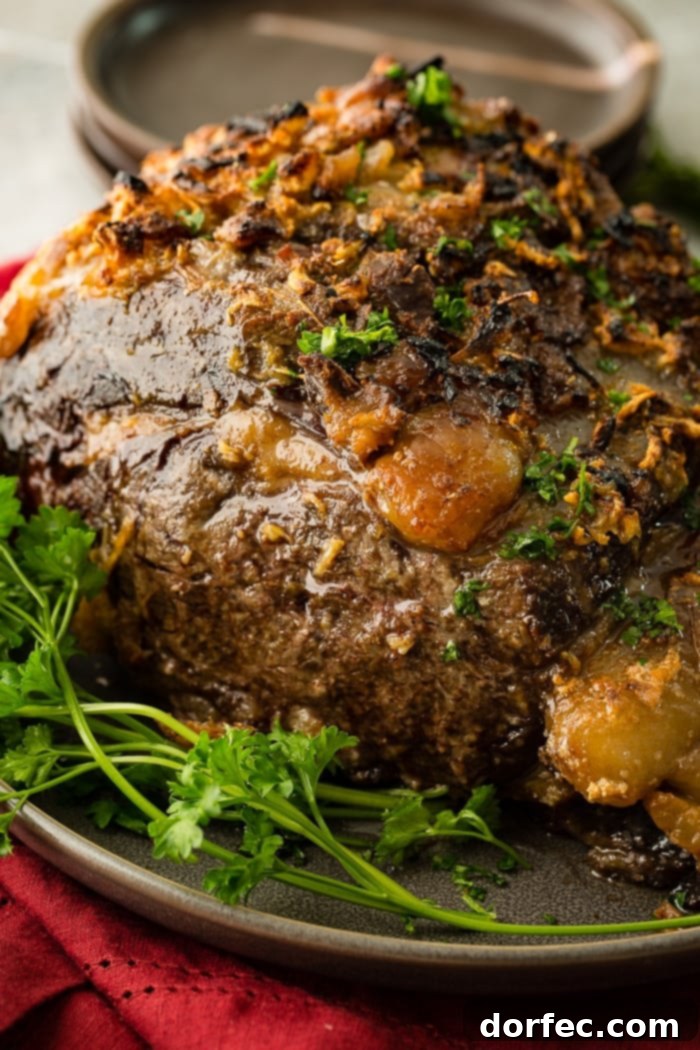 The Ultimate Prime Rib Recipe 2 Perfectly Roasted Garlic Prime Rib on a Platter