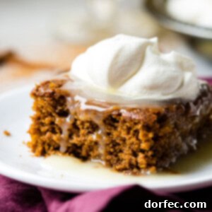 Gingerbread Cake with Lemon Cream Sauce