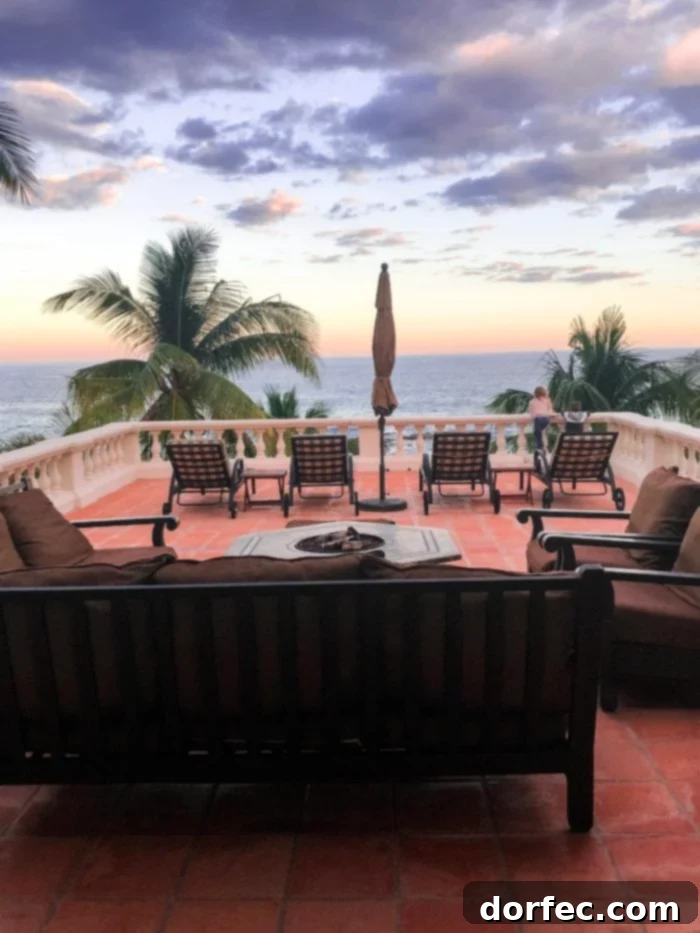 A serene sunset over a palm-fringed beach in San Jose del Cabo, offering a perfect end to the day with golden hues reflecting on the water.