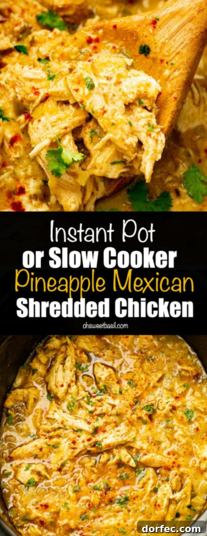 Sweet and Savory Pineapple Mexican Shredded Chicken Instant Pot or Slow Cooker 7 img 48535 7