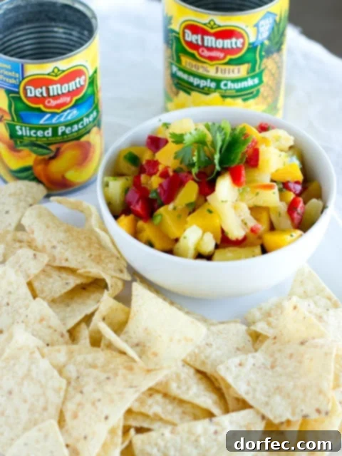 Del Monte Pineapple Salsa for Winter Snacking