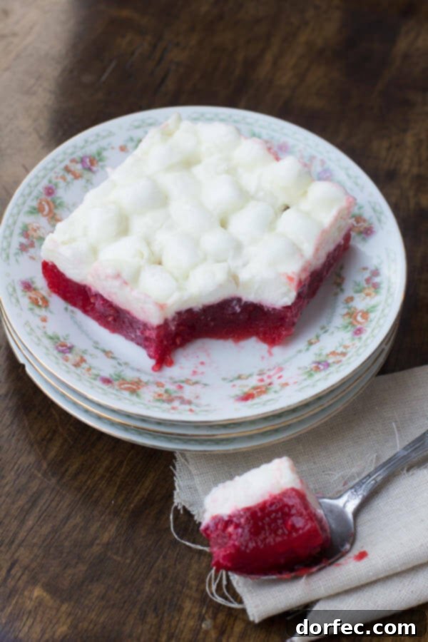 I know, it's jello. But trust me on this one, the kids love having a marshmallow salad at #thanksgiving dinner and you'll be surprised that the adults do too! ohsweetbasil.com-2