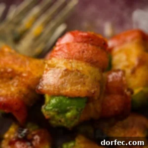 Crispy Bacon Avocado Wraps 7 Bacon Wrapped Avocados with a brown sugar coating that have been baked until crispy