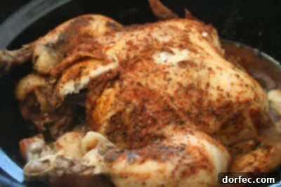 Whole Crockpot Roasted Chicken, an effortless family dinner