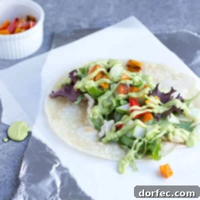 Creamy Avocado Dressing for salads and wraps