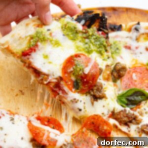 Pesto Pepperoni and Sausage Grilled Pizza
