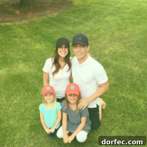 A photo of our family minus the little boy who would join us.