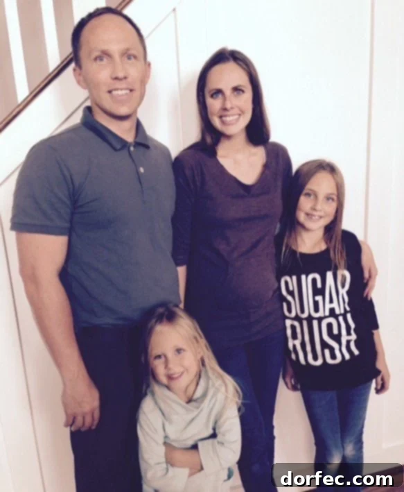 A heartwarming photo of our family, smiling together.