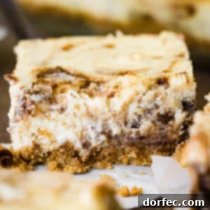 Blender Cinnamon Roll Cheesecake Bars