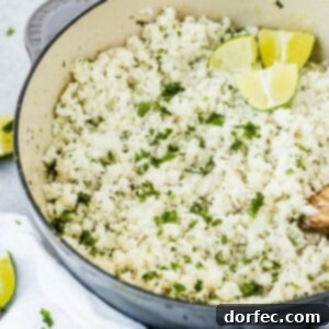 Easy Cilantro Lime Cauliflower Rice