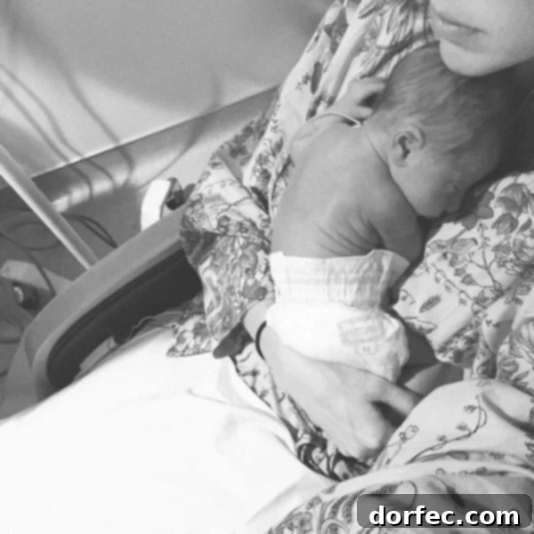 Unyielding Faith Through Shadow 2 A tender moment of holding our tiny preemie baby, a fragile body housing an incredible spirit. My gentle hand supports him, offering comfort and connection.