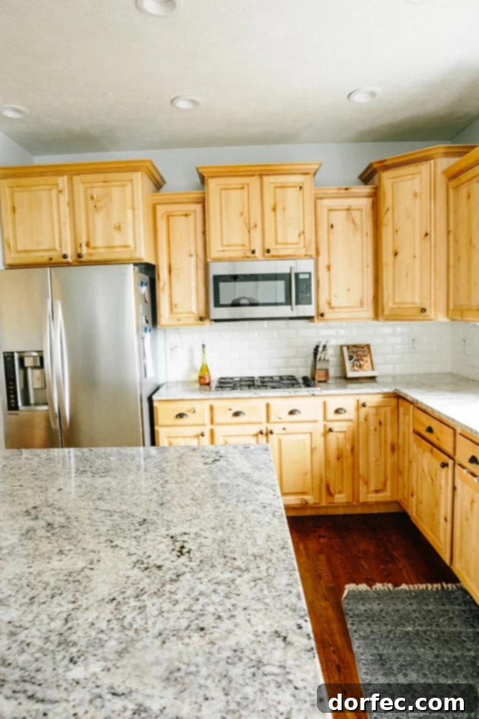 Close-up of outdated kitchen elements, detailing the wear and tear before renovation