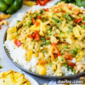 Pineapple Coconut Chicken Curry