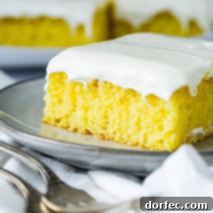 Frosted Lemon Jello Cake