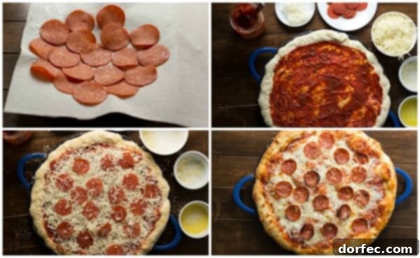The Secret to Amazing Pizza: Right Ingredients & Tools Key ingredients and tools for making the best homemade pepperoni pizza.