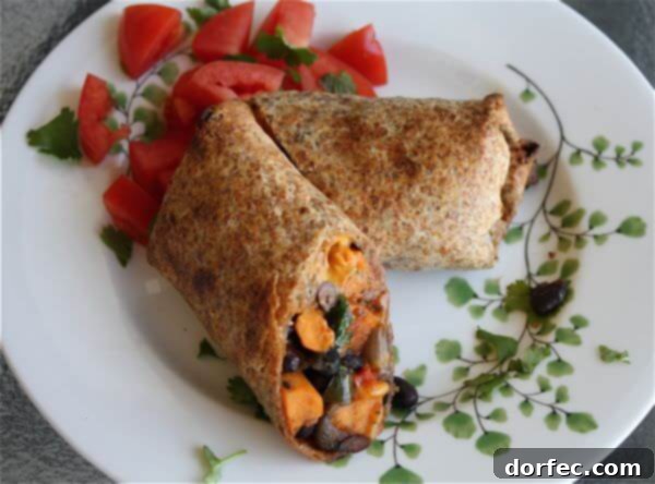 Vibrant Veggie Tacos with Spicy Crema 5 Roasted-Veggie-and-Black-Bean-Burritos-recipe3