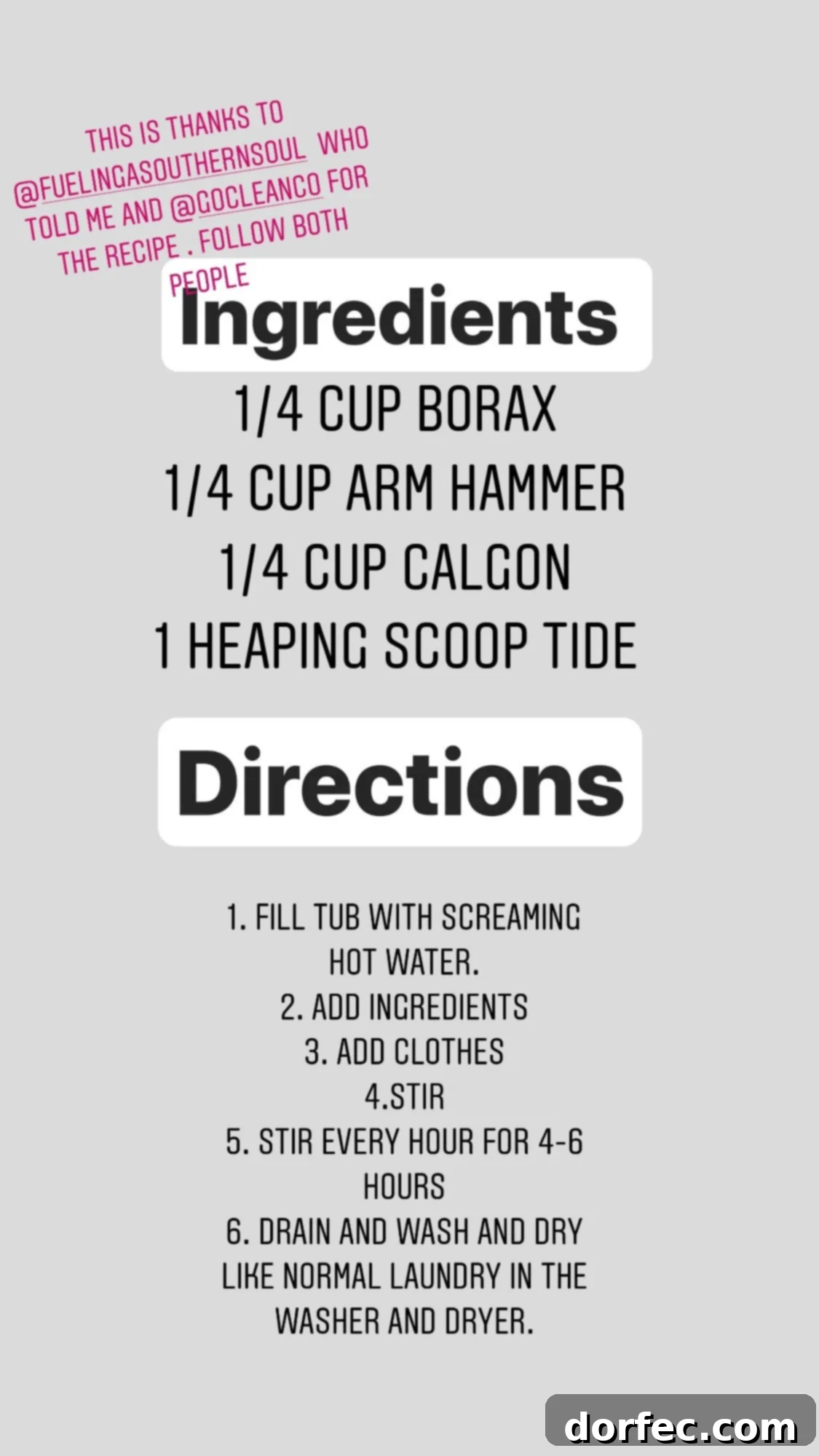 Unlock the Secret to Truly Clean Laundry 6 ingredients and directions for stripping laundry process for a deep clean