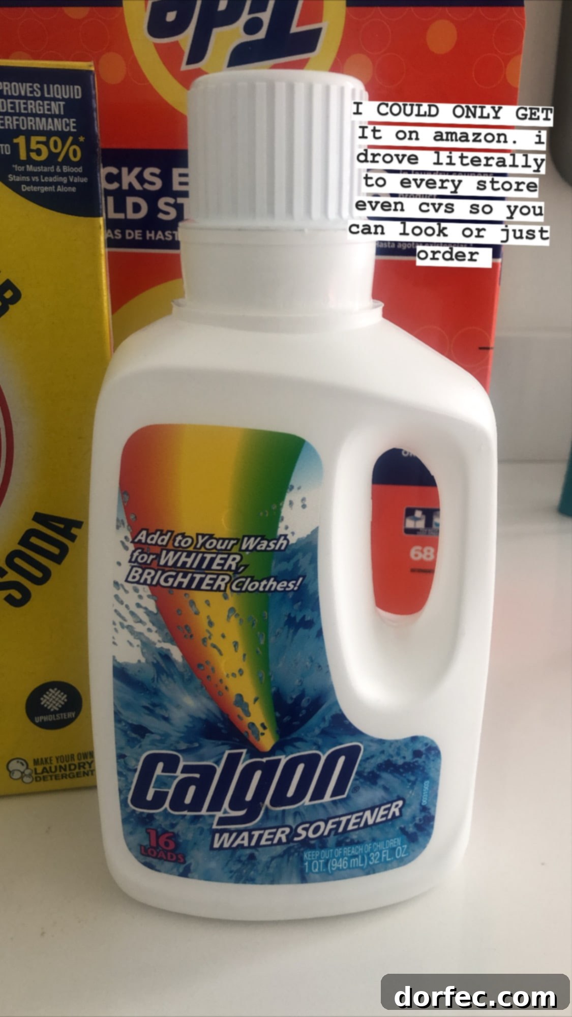Unlock the Secret to Truly Clean Laundry 7 Calgon water softener product for laundry stripping, highlighting its hard water benefits