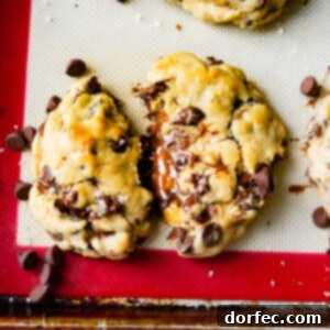 Nutella and Dulce de Leche Stuffed Chocolate Chip Cookies