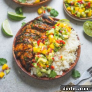 Grilled Cilantro Lime Chicken and Mango Salsa