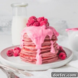Healthy Pink Pitaya Blender Pancakes
