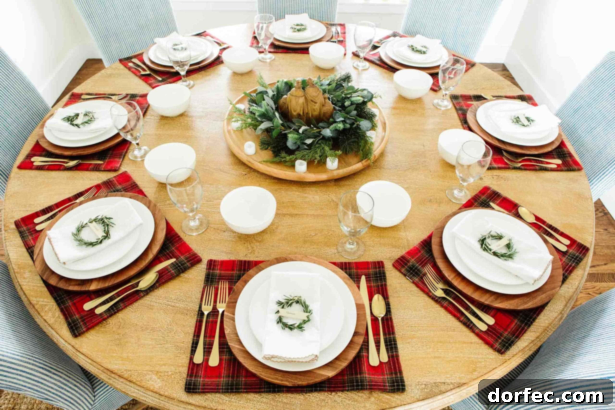 christmas place settings