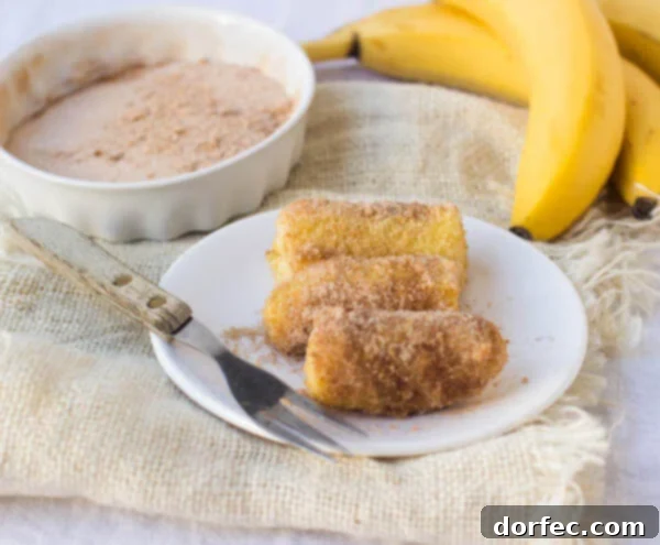 Air Fryer Banana Fritters - Healthier Brazilian Dessert Recipe
