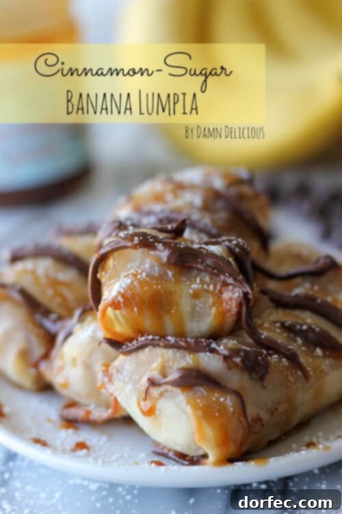 Baked Cinnamon Sugar Banana Lumpia Recipe