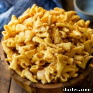 Caramel Bugles in a serving bowl