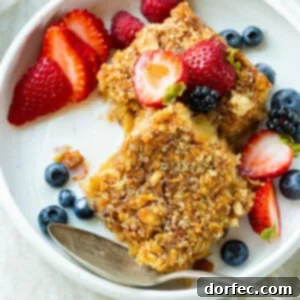 Creme Brulee Baked Oatmeal