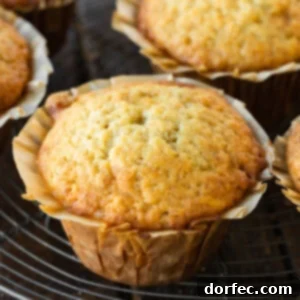 Golden banana muffins baked to perfection, ready to be served.