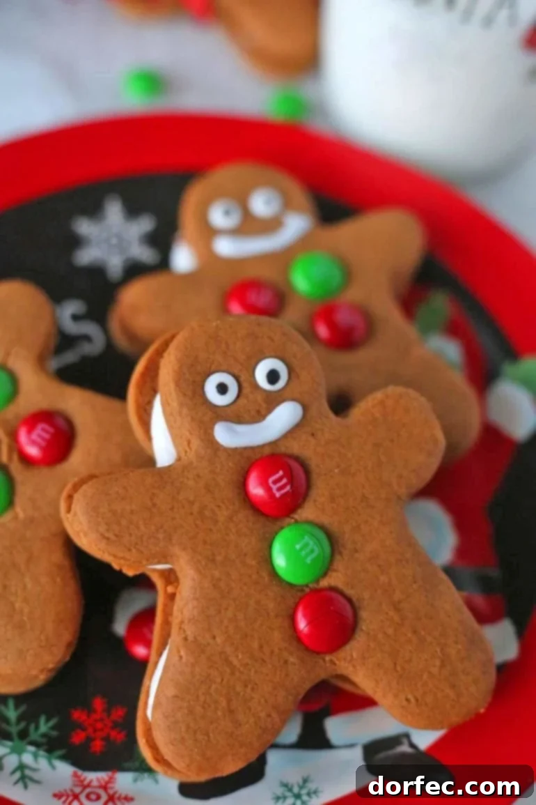 Gingerbread Men Cookies on a plate