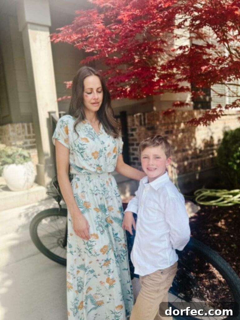 A candid moment before the unexpected bicycle accident.