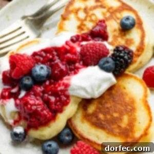 Fluffy Ukrainian pancakes, or oladi, are crispy around the edges and soft and delicious in the middle. They are my new favorite breakfast recipe!