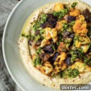 Crunchy Roasted Cauliflower and Hummus