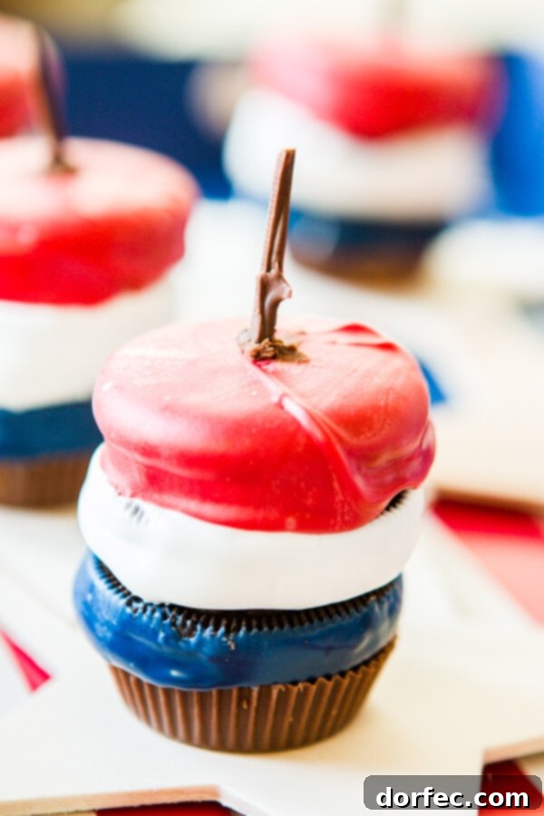 Exciting Reese’s Firecracker Oreos, a playful and crunchy chocolate-covered treat with a surprising pop, perfect for celebrating victories.