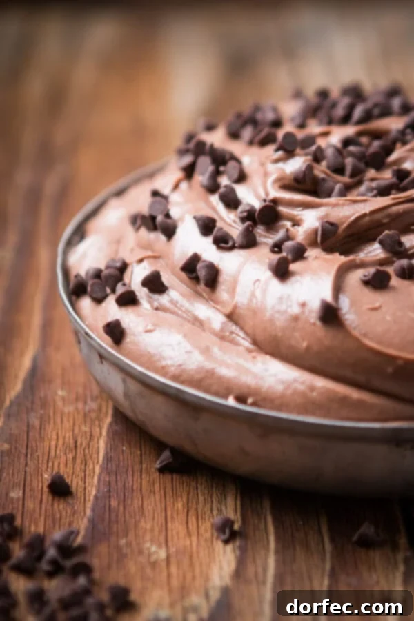 Decadent Brownie Batter Dip, perfect as an easy appetizer, party food, or a sweet treat for any holiday gathering or Olympic party.