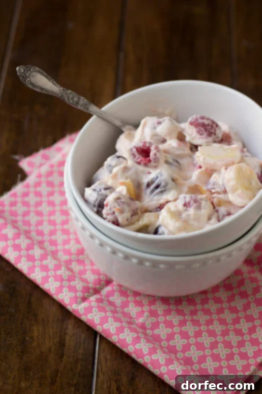 Decadent Snickers Cheesecake Salad 3 Refreshing Cheesecake Fruit Salad with a light, creamy dressing