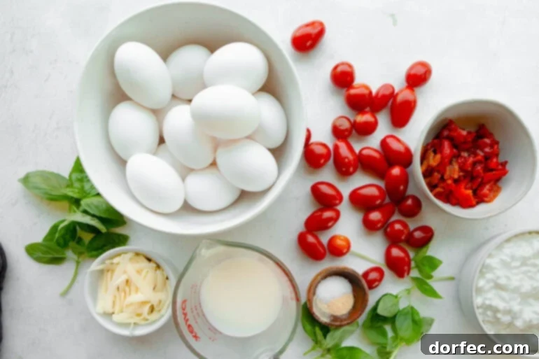 High-Protein Cottage Cheese Breakfast Bake 6 Ingredients for cottage cheese egg bake