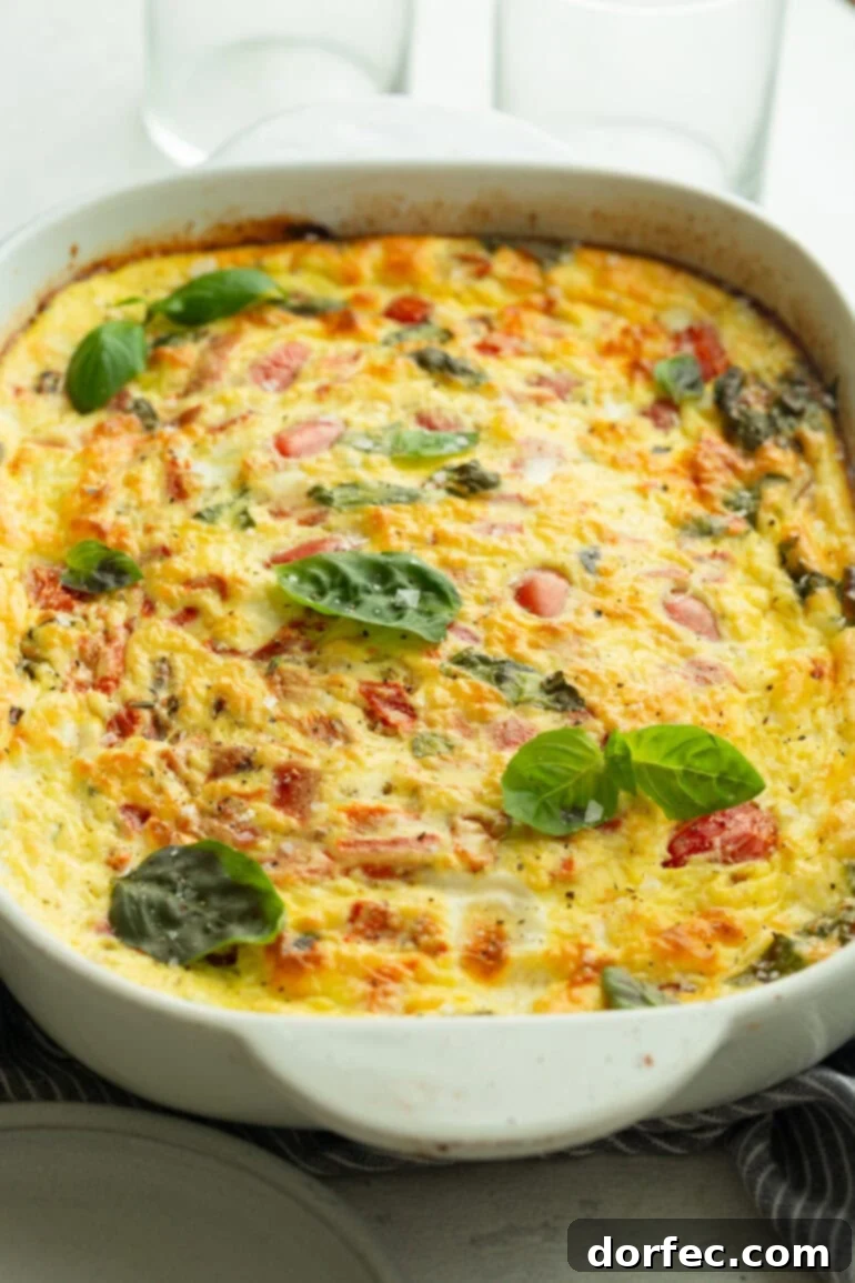 High-Protein Cottage Cheese Breakfast Bake 7 Baked egg casserole with cottage cheese