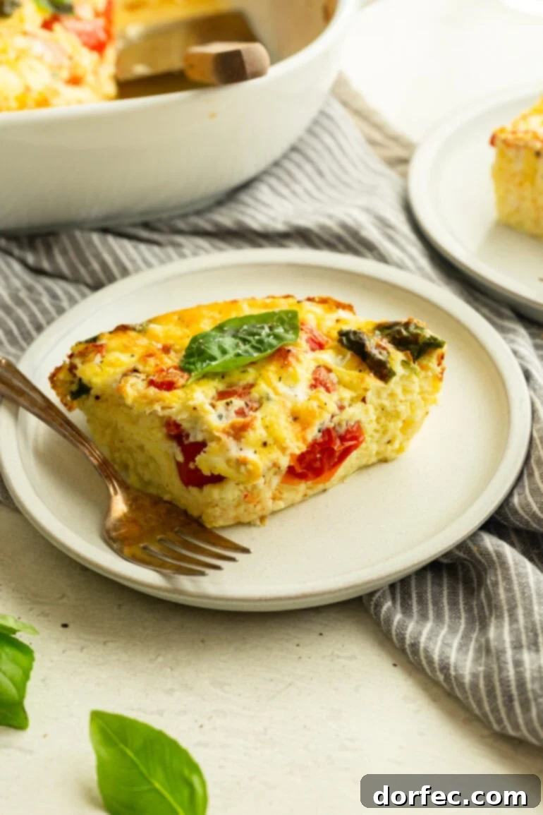 High-Protein Cottage Cheese Breakfast Bake 8 Serving of breakfast egg casserole