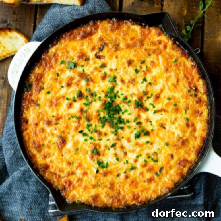 Baked Cheese Onion Dip
